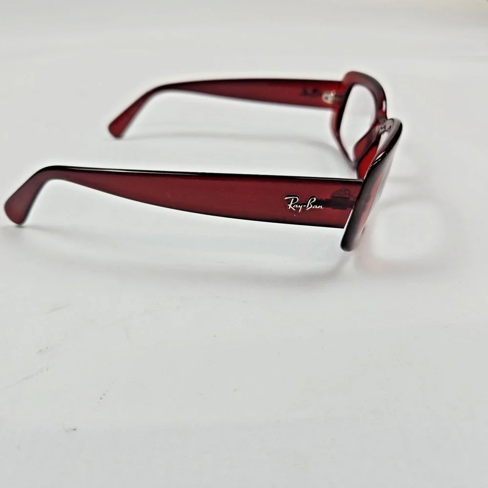 Ray‎ Ban Burgundy Rectangular Glasses Frames Italy RB4122 735/8G 3N